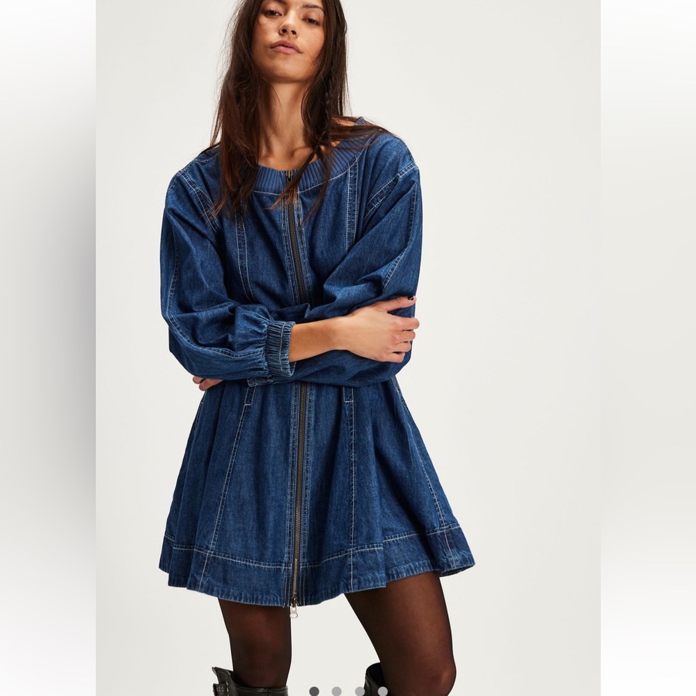 Free people we the free Indy Denim mini dress - Picture 2 of 11